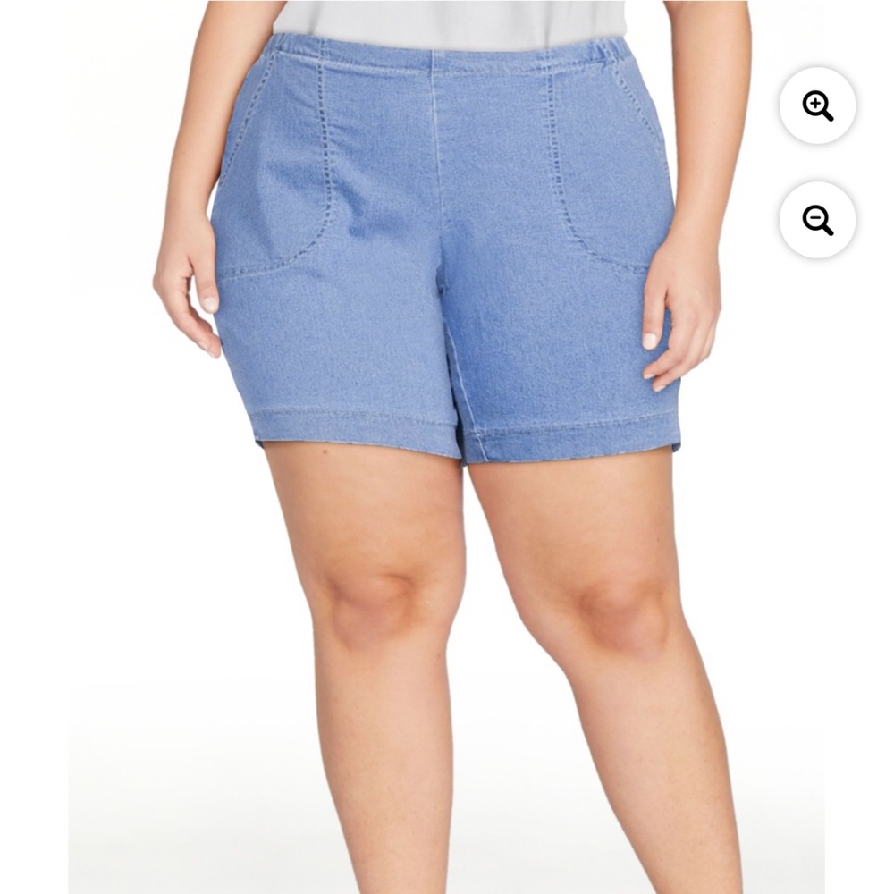 Just My Size Women’s Plus Powder Wash Shorts Size 3X NWT